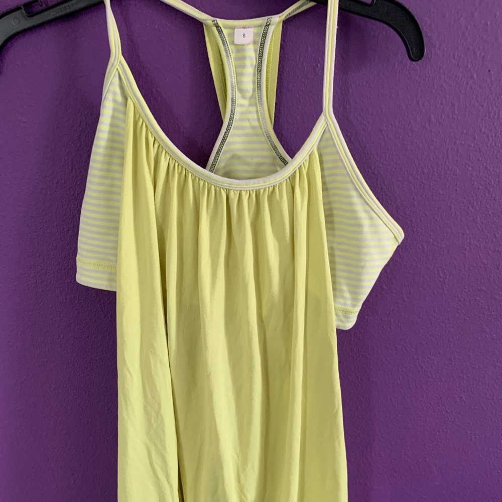 Lululemon No Limits tank top with built in sports bra.